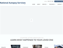 Tablet Screenshot of nationalautopsyservices.com